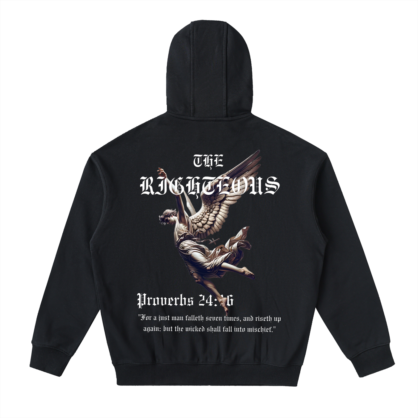RIGHTEOUSNESS Drop-Shoulder Zip Up Hoodie