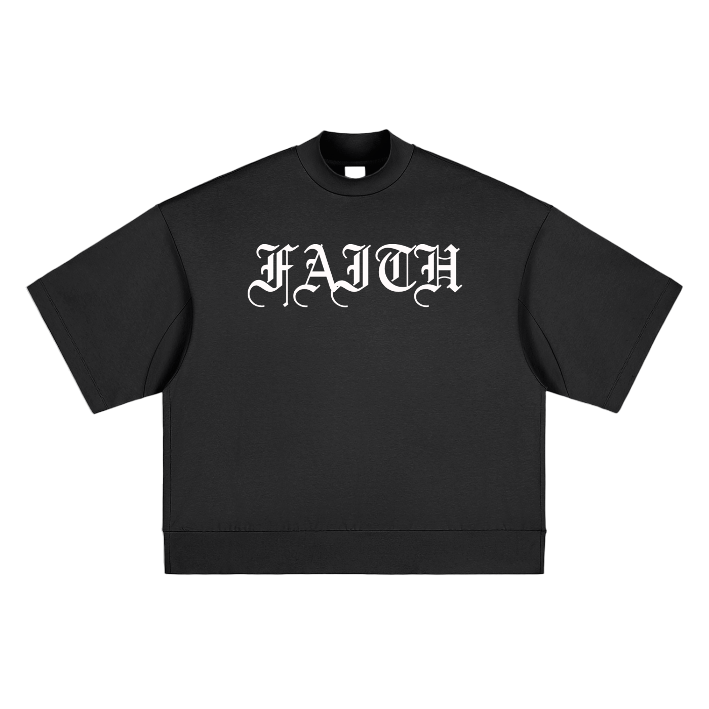GOD Heavyweight Oversized Mock Neck T-shirt