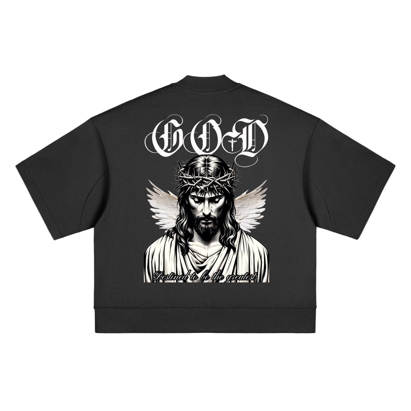 GOD Heavyweight Oversized Mock Neck T-shirt