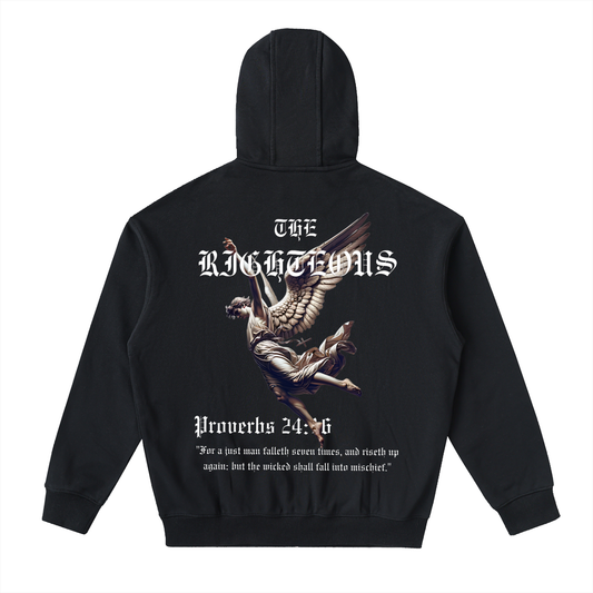 RIGHTEOUSNESS Drop-Shoulder Zip Up Hoodie