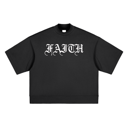 GOD Heavyweight Oversized Mock Neck T-shirt