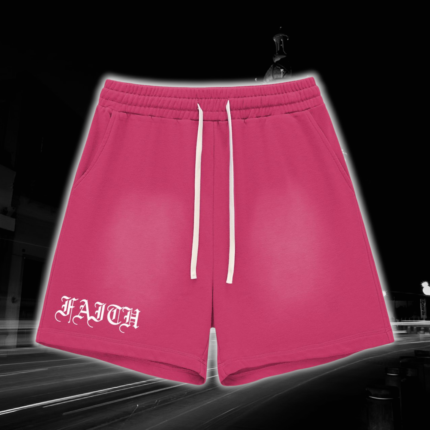 Angel Raw Edge Cotton Shorts